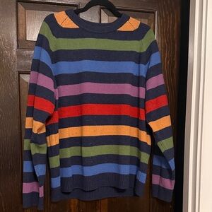Club Room Multicolor Striped Crewneck Sweater